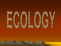 ECOLOGY Introduction powerpoint 2016