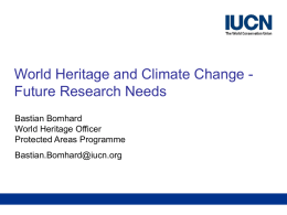 Presentation: Future Research Needs - IUCN