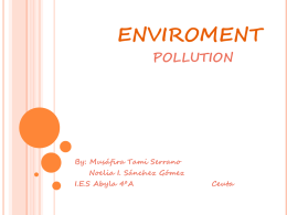 ENVIROMENT The pollution