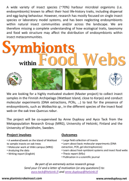 within Food Webs Symbionts
