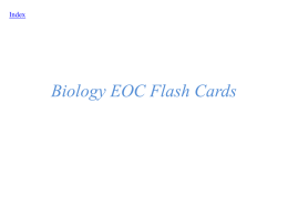 Biology EOC FlashCards PowerPointx