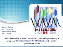DNA barcoding in medicinal plants: Testing the potential of a
