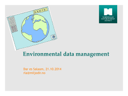 Environmental data types