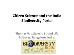 Vattakaven Citizen Science and the India Biodiversity Portal