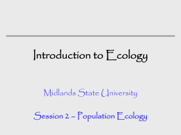 What is a population? - Midlands State University