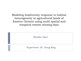 Modeling biodiversity response to habitat