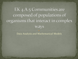 EK 4.A.5 Communities are composed of populations of organisms