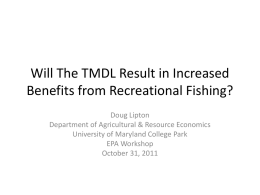 Will The TMDL Result in Increased Benefits from