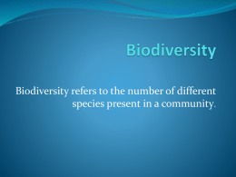 Biodiversity - GaryTurnerScience