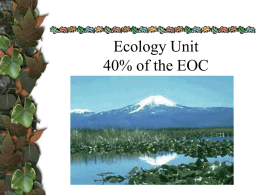 Ecology 1: Ecosystems - Miami Beach Senior High School