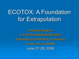ecotox - McKim Conferences