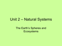 The Earth`s Spheres