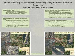 Effects of Mowing on Native Plant Biodiversity Along the Rivers of