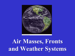 Air Masses, Fronts