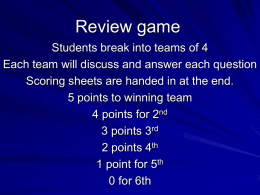 Review game