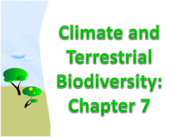 Climate and Terrestrial Biodiversity: Chapter 7