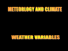 Weather Variables