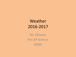 Weather Powerpoint File - Galena Park ISD Moodle