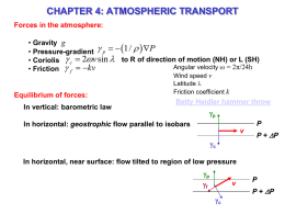 Atmospheric transport