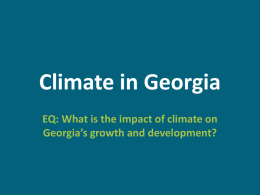 Climate in Georgia