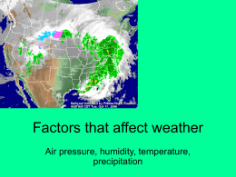 Factors that affect weather