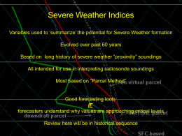 Severe Weather Indices - Met e
