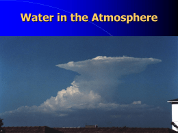 Chapter 24 Water in the Atmosphere