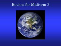Midterm 3 Review