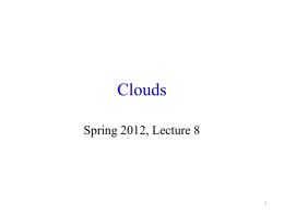 Clouds - Geosciences