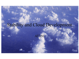 Stability and Cloud Development