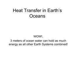 Heat Transfer in Earth’s Oceans