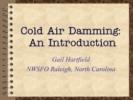 Cold Air Damming: An Introduction