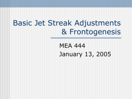 Basic Jet Streak Adjusments