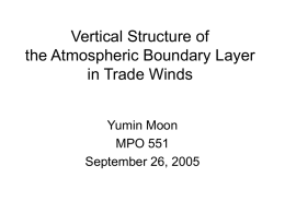 Vertical Structure of the Atmospheric Boundary Layer in