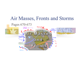 Air Masses, Fronts, and Storms