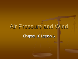 Air Pressure and Wind - Columbus County Schools