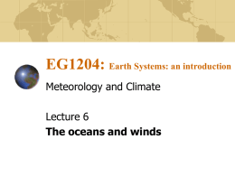 EG1104: Earth Systems