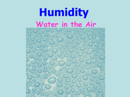 Humidity Lesson