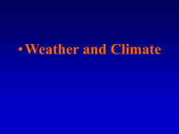 Chapter 25 - "Weather and Climate"