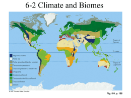 6-2 Climate and Biomes