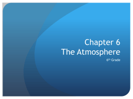 Chapter 6 The Atmosphere