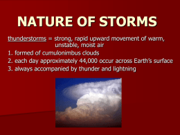 NATURE OF STORMS