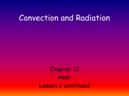 Convection and Radiation
