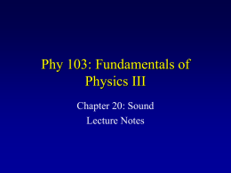 Phy 103: Fundamentals of Physics III
