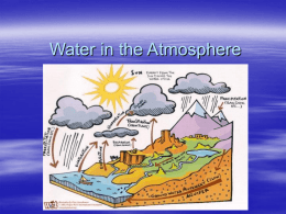 Water in the Atmosphere PPT