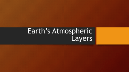 Earth`s Atmospheric Layers