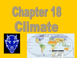 Chp. 18 Climate