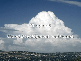 Clouds with vertical development