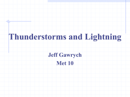 Air mass thunderstorms are
