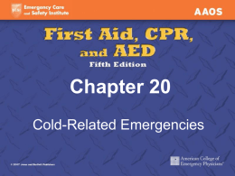 Chapter 20 Cold-Related Emergencies